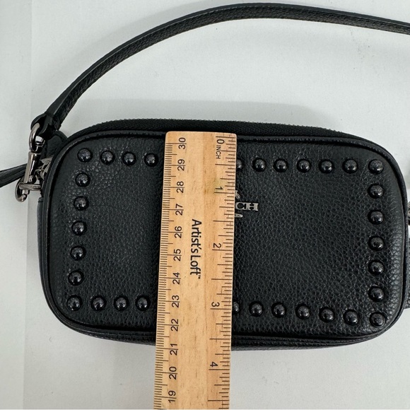 Coach Lacquer Rivets Ladies Small Leather Clutch Handbag - Picture 8 of 15